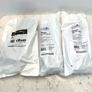 NEW SEALED Lot of 3 TUB006SS 6ft Sunset Slim CPAP Tubing Hose